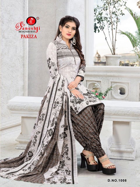 Ganeshji Pakiza Cotton Printed Casual Daily Wear Dress Material Collection