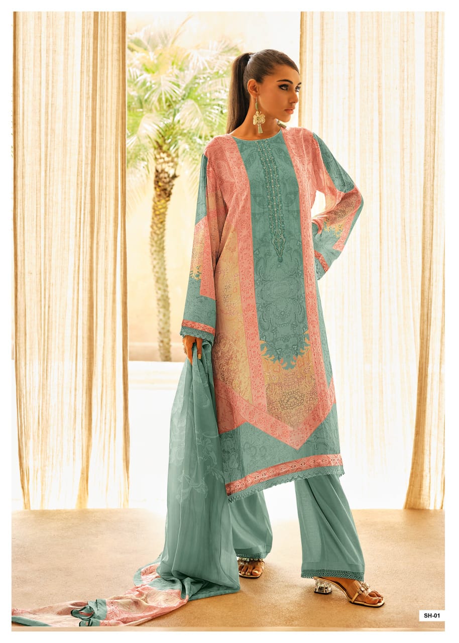 Sahira By Varsha Cotton Printed Embroidery Salwar Suits Orders In India
