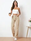 Vivda Wide Leg Cream Jeans Wholesale Price in Surat