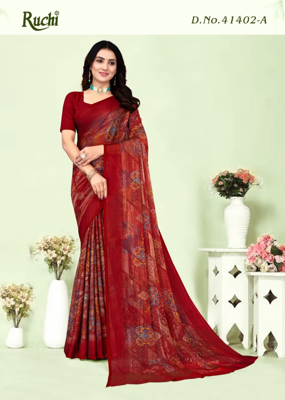 Kajal Chiffon Vol 1 By Ruchi Daily Wear Saree Wholesale Shop In Surat
