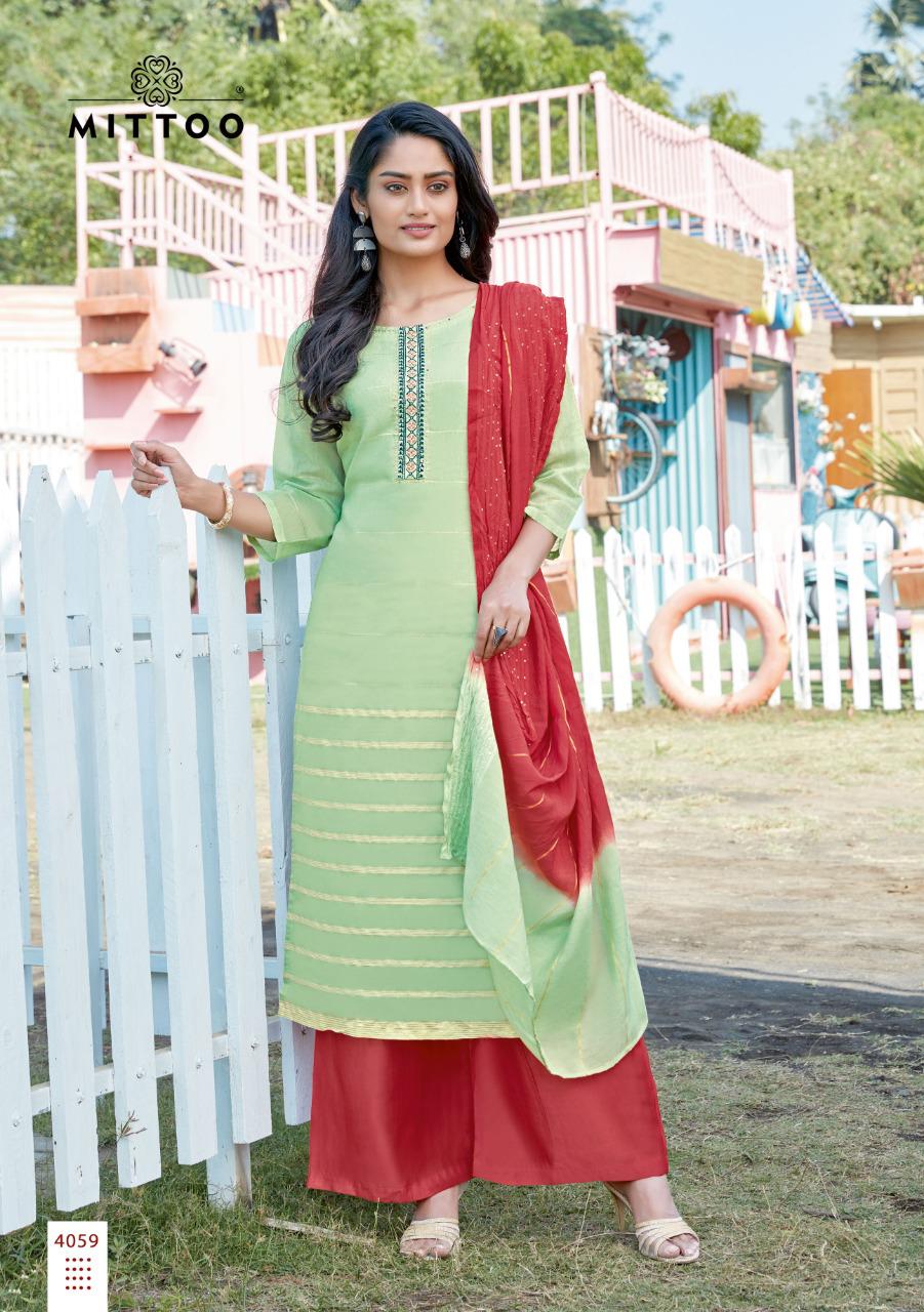 MITTOO MANOHARI VOL-3 Fancy Festive wear Heavy Designer Chanderi Jacquard  with Full Inner Readymade salwar Suit Collection