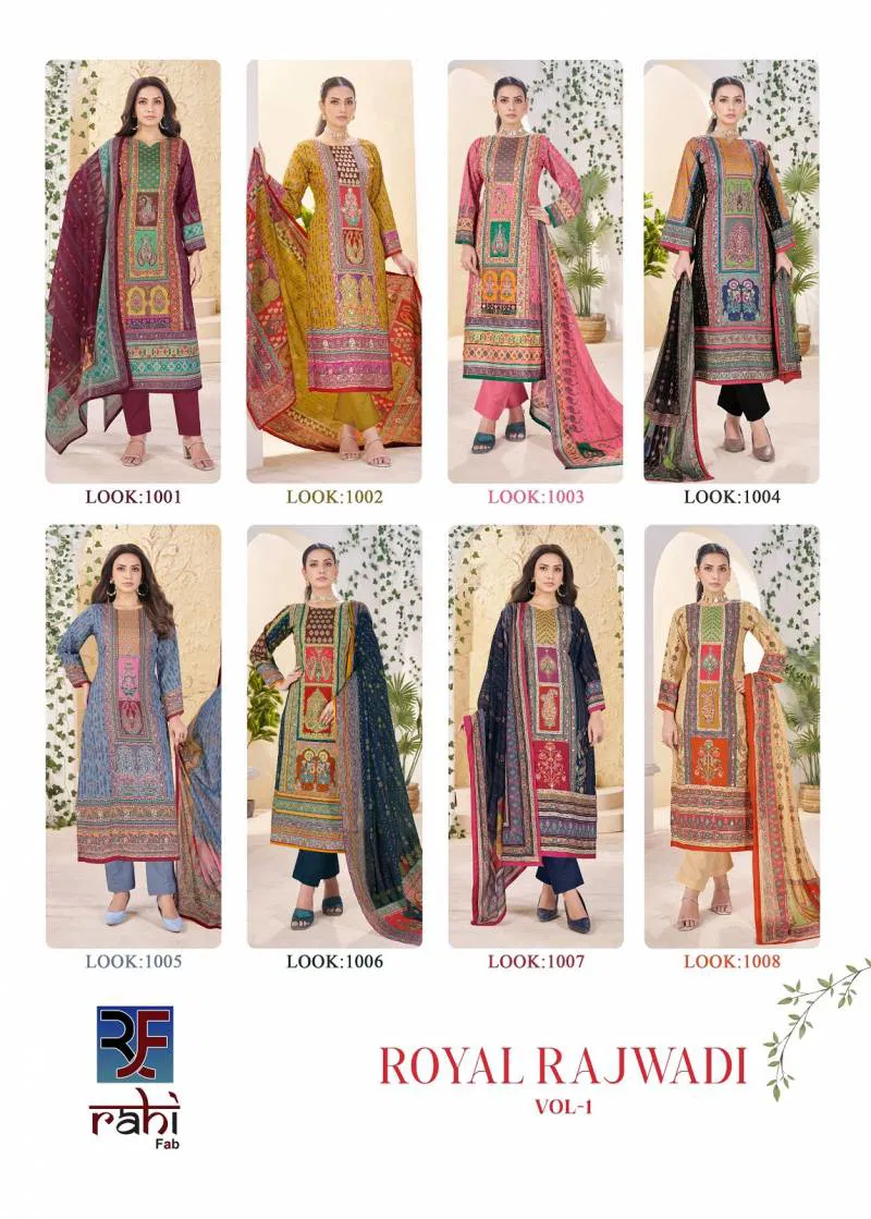 Royal Rajwadi Vol 1 By Rahi Fab Cotton Printed Dress Material Suppliers In India