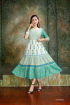 GAGRI STYLE Fancy Casual Wear Rayon Prints Flair Kurtis Collection