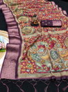 Scvc Gorma A Linen Silk Kalamkari Digital Printed Saree exporters in india