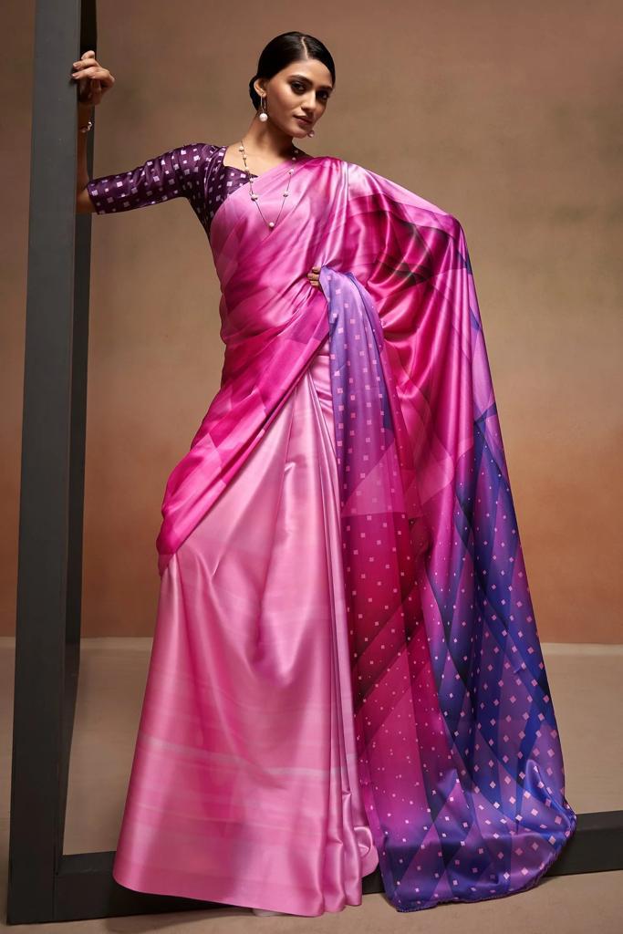 MG 329 Designer Digital Printed Sarees Catalog