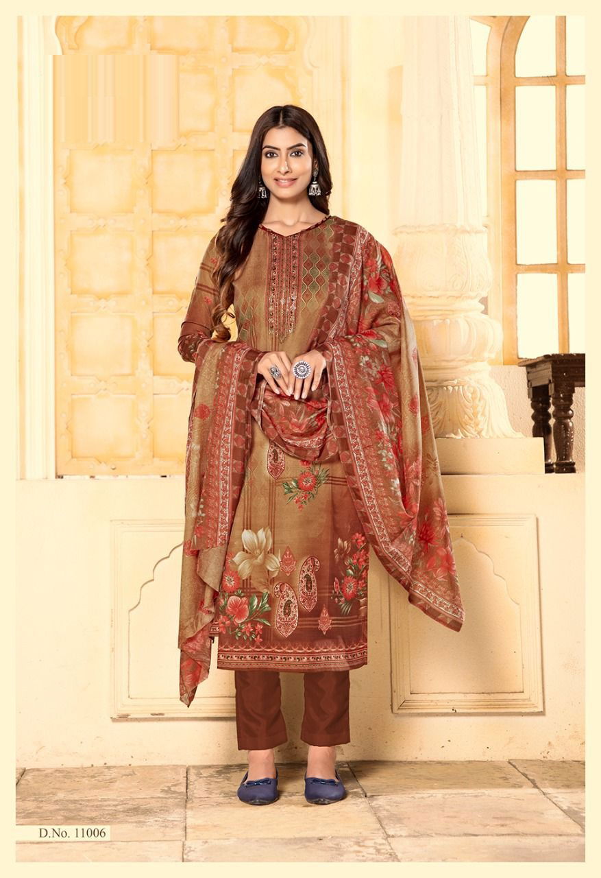 Pakizaa 11 Regular Wear Digital Printed Cotton Designer Dress Material Collection
