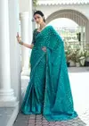 Navisha By Stavan Self Weaving With Embroidery Border Fancy Saree

