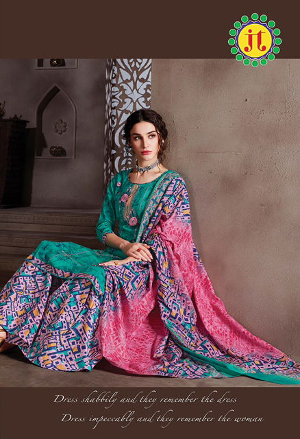 Jt Afreen 3 Latest Fancy Designer Regular Casual Wear Printed Cotton Dress Material Collection
