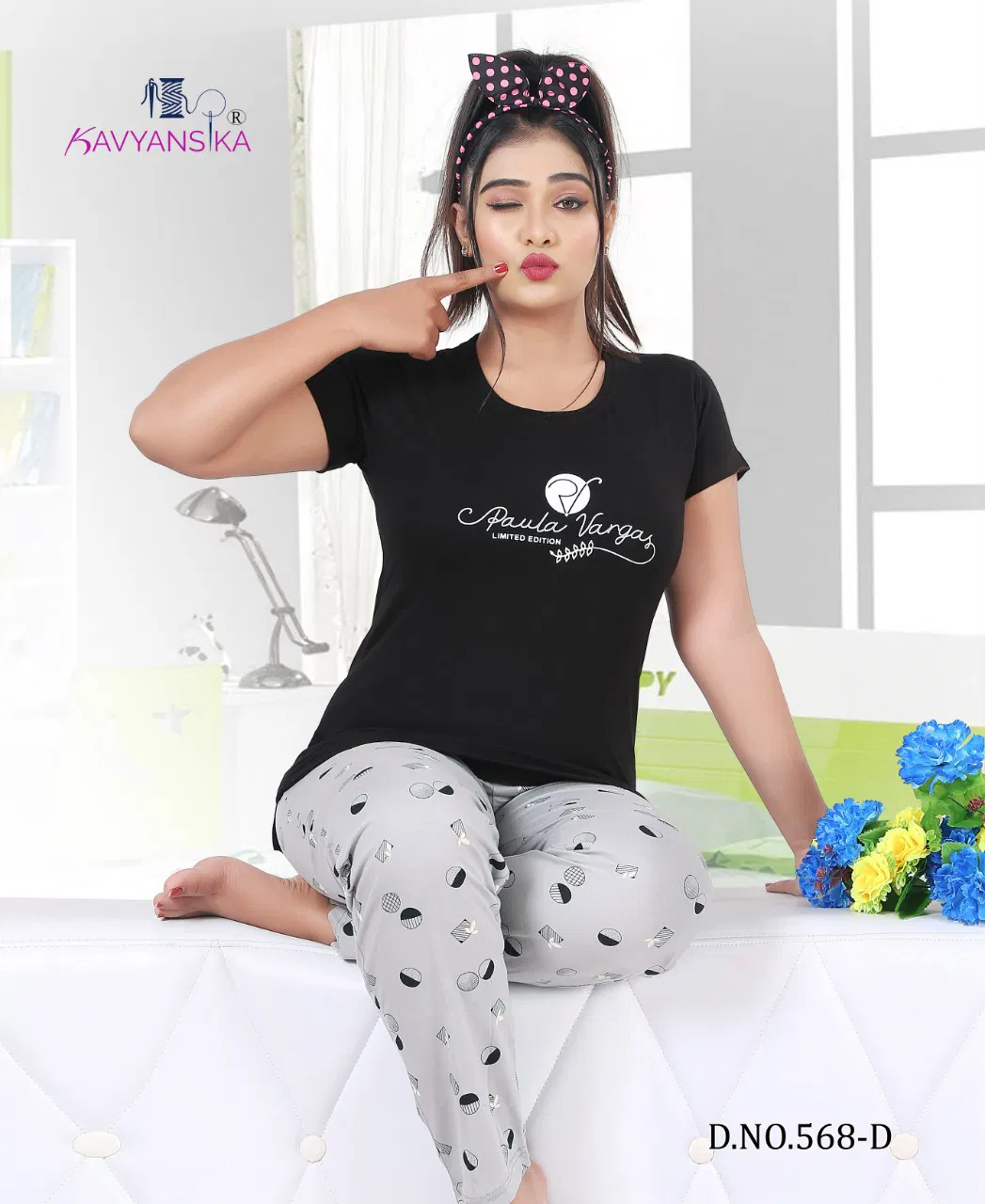 Kavyanshika 568 New Designer Comfortable Hosiery Capri Night Suits Collection