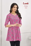 Zara Vol 7 By Laado Cotton Printed Surat Ladies Tunic Top Wholesale Market