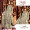 Motifz 971 Organza Embroidery Work Pakistani Salwar Kameez Exporters In India
