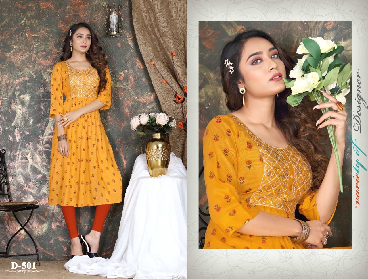 Beauty Queen Smarty 2 Casual Daily Wear Rayon Printed Designer Kurti Collection