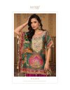 Dori By Sayuri Viscose Position Jacquard Silk Kaftan Top With Bottom