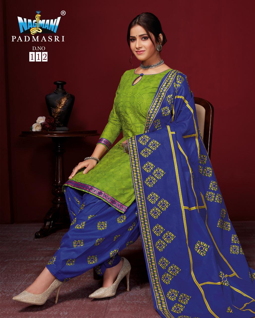 Nagmani Padmashri 11 Latest fancy Regular Casual Wear Printed Cotton Salwar Suit Collection
