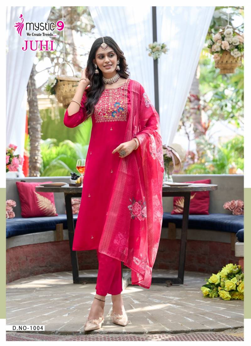 Juhi Vol 1 By Mystic 9 Gajji Silk Kurti With Bottom Dupatta Suppliers In India