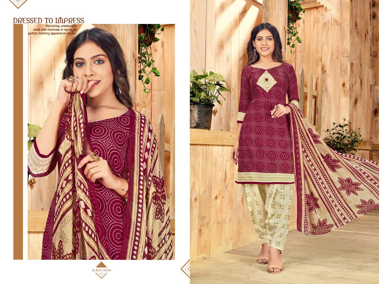 Pankhudi 5 Latest Regular Wear Printed American Crepe Dress Material With Chiffon Dupatta Collection