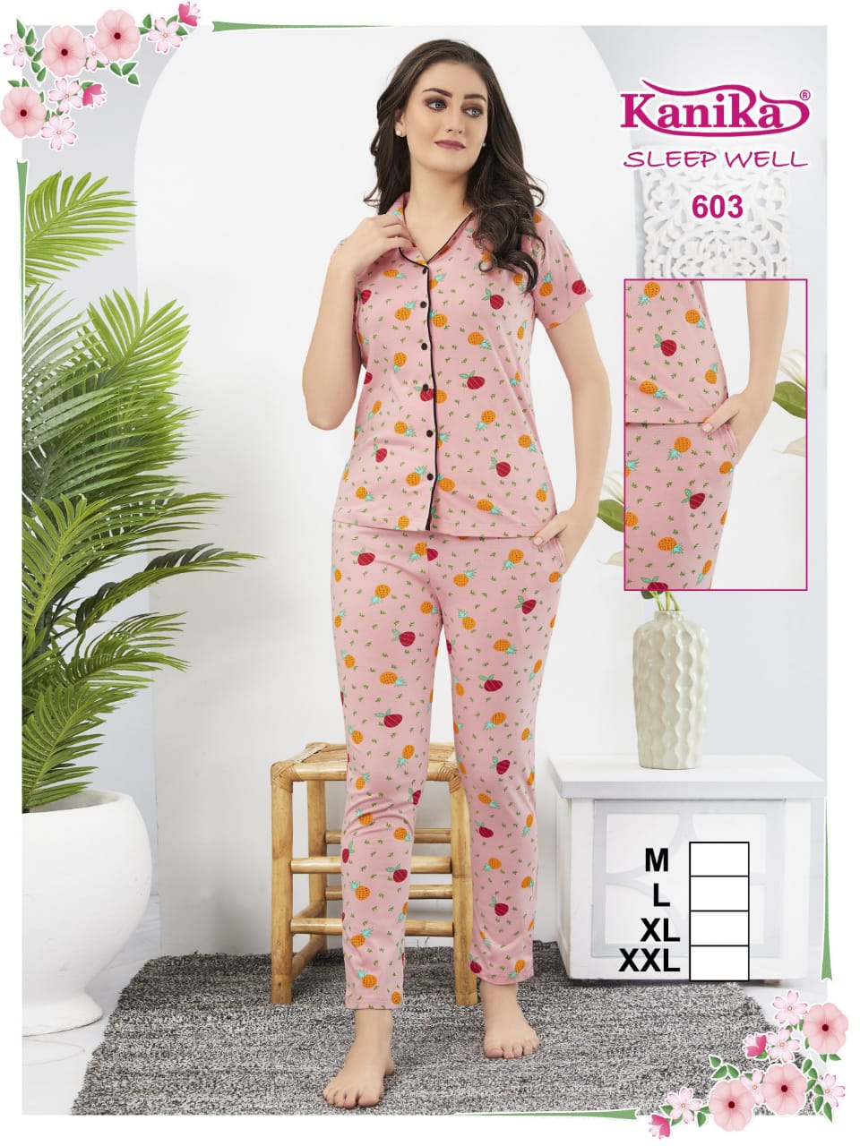 Kanika Sleep Well 601 Hoisery Cotton Night Suits Catalog
