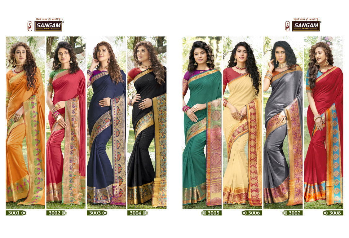 Sangam Bengal Handloom Latest Designer Wedding Wear Festive Wear Silk Saree Collection
