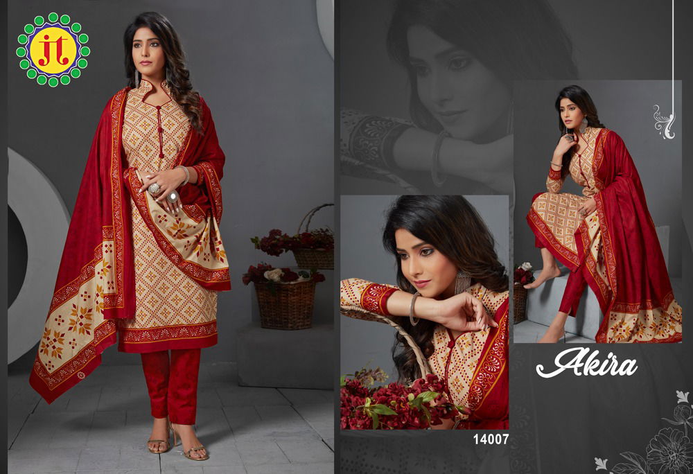 JT Akira Latest Pure Cotton Printed Daily Wear Dress Material Collection 
