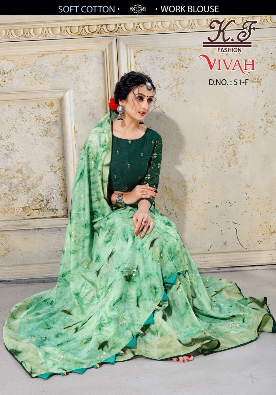 Vivah 51 By Kf Fashion Soft Cotton Designer Saree Catalog