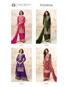 Poorva By Aashirwad Mor Bagh Chinon Silk Readymade Suits Exporters In India