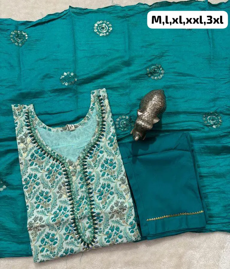 Virat Hand Work Kurti With Bottom Dupatta Catalog