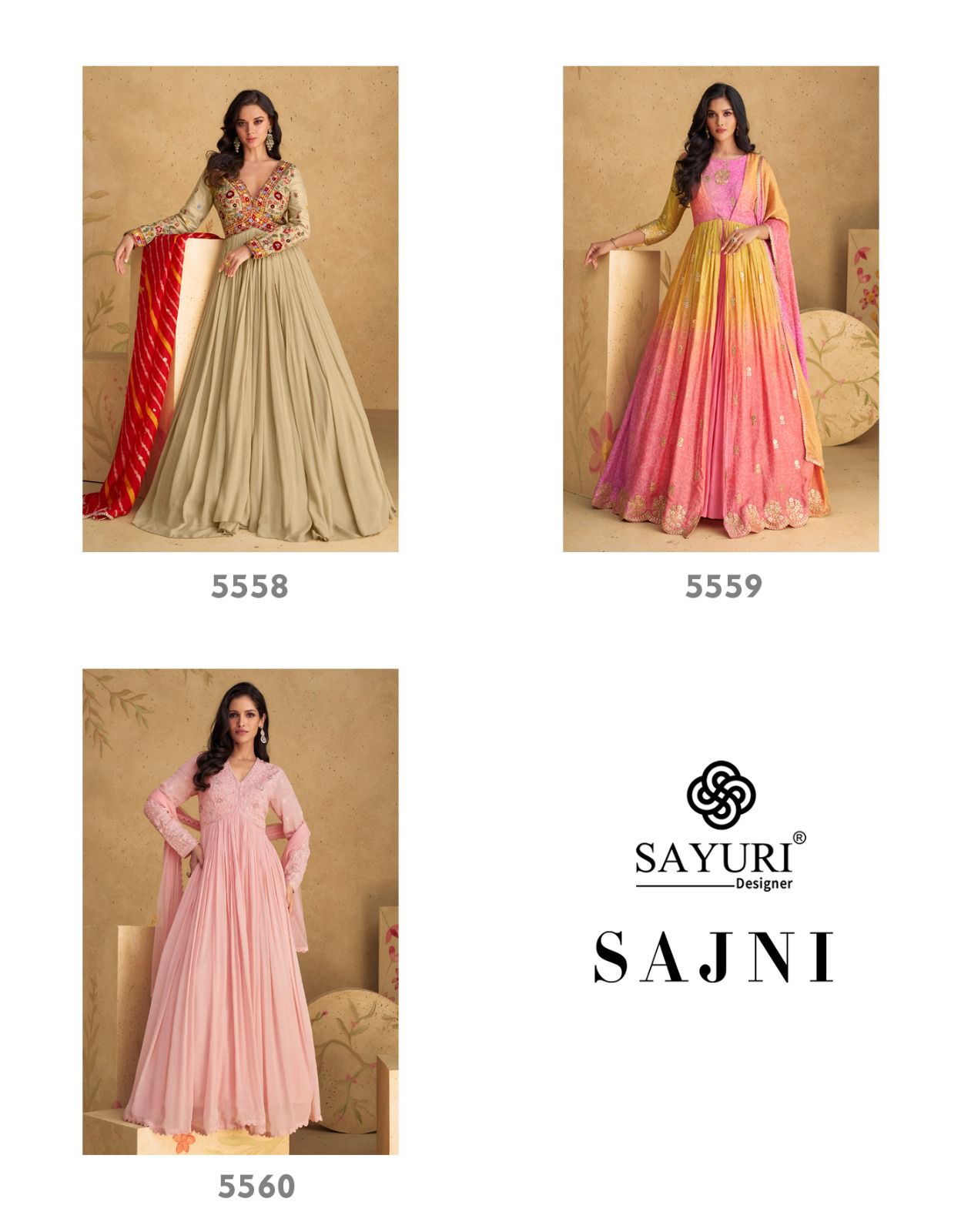 Sajni By Sayuri Designer Embroidery Readymade Suits Suppliers In India