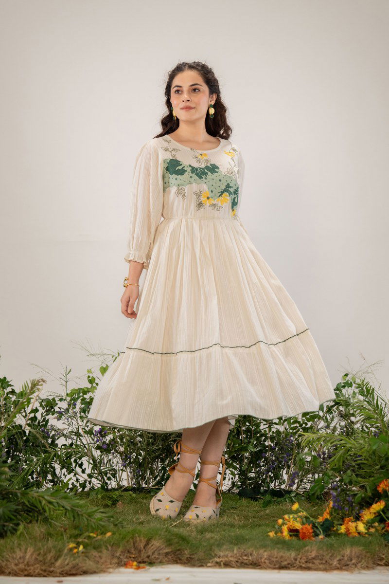 Tanyaa P 179 Mul Cotton With Handwork Touchup Fancy Kurti Wholesalers In Delhi