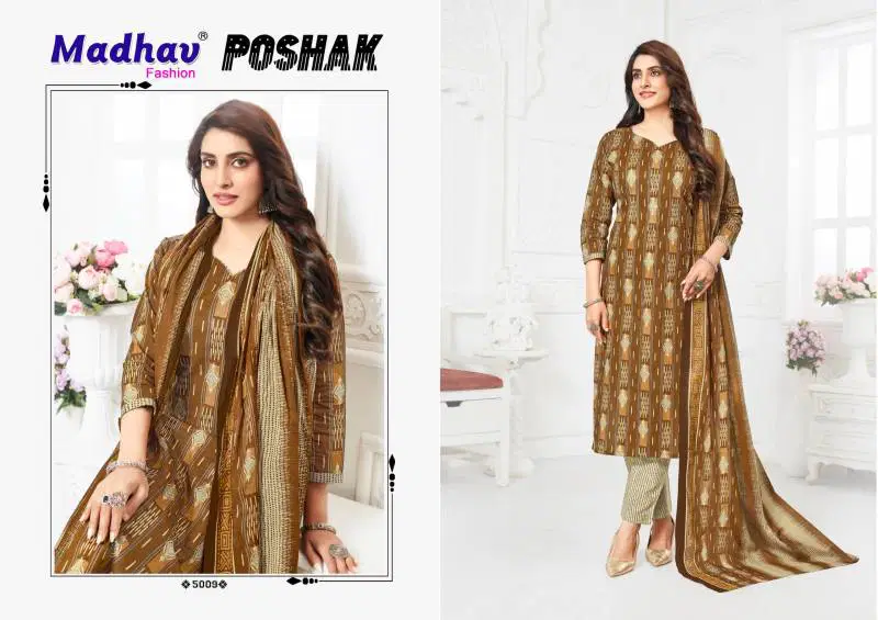 Poshak Vol 5 By Madhav Cotton Printed Dress Material Suppliers In India