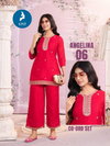 Angelina By Kaya Party Wear Vichitra Co Ord Set Exporters In India
