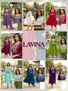 Lavina Vol 1 Roman Silk Embroidery Wholesale Anarkali Kurti Set In India