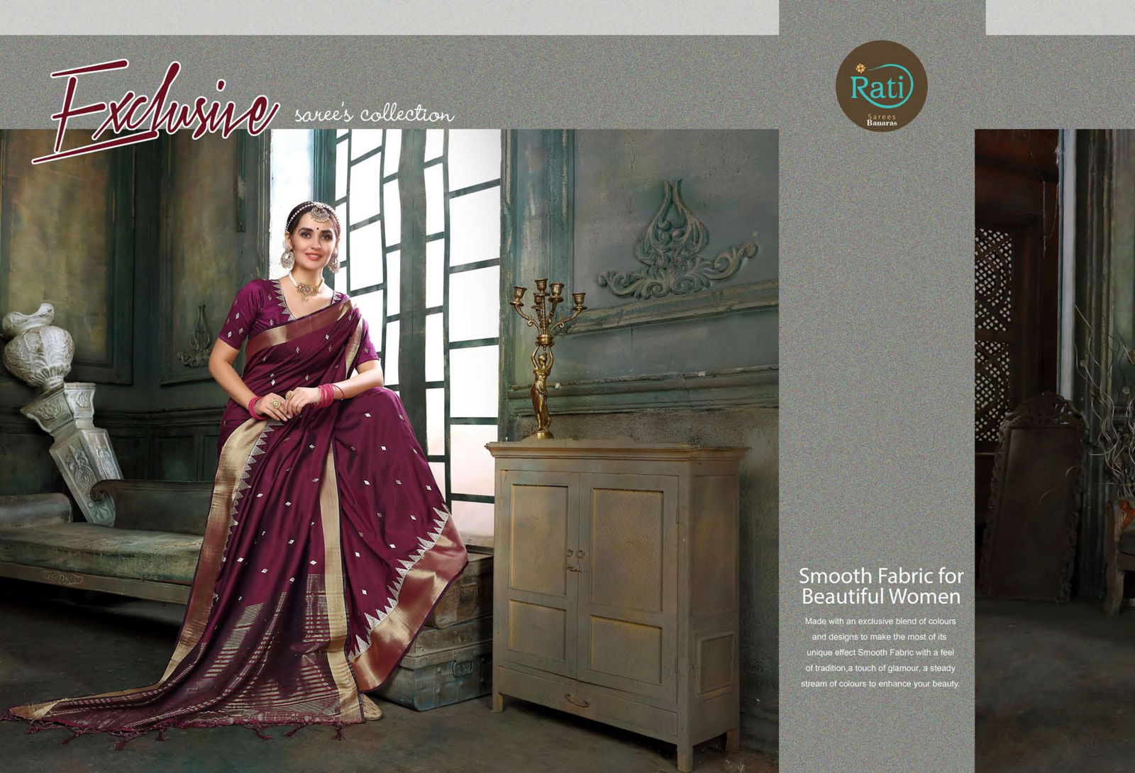 Rati Shloka Latest Designer Party Wear Festive Wear Linen Silk Saree Collection 