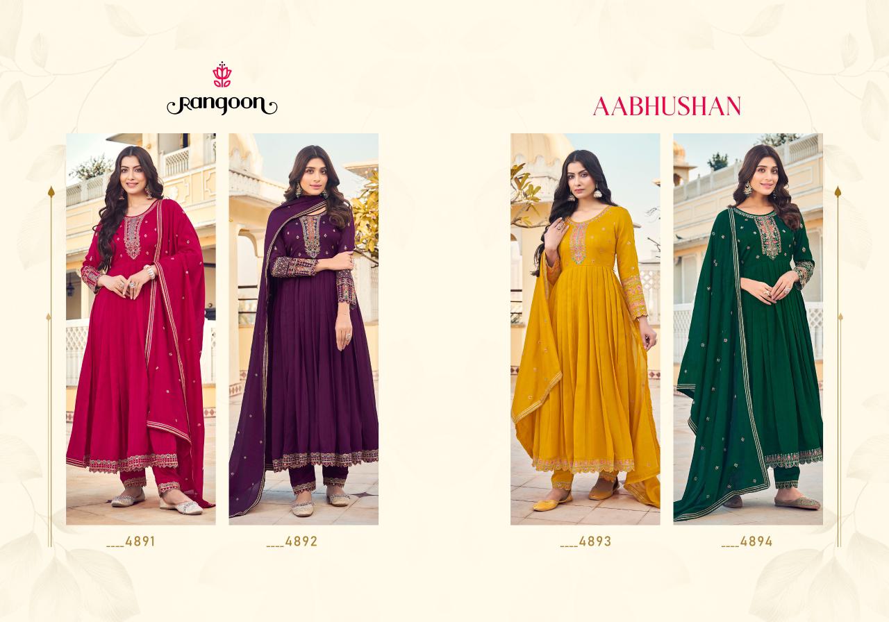 Aabhushan By Rangoon Kurti Bottom With Dupatta wholesale market in Surat with Price