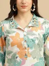 NSF Rainbow Stylish Rayon Printed Wholesale Kurti With Bottom Suppliers In Mumbai
