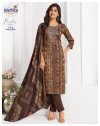 Parker Vol 3 By Radhika Jam Foil Print Kurti With Bottom Dupatta