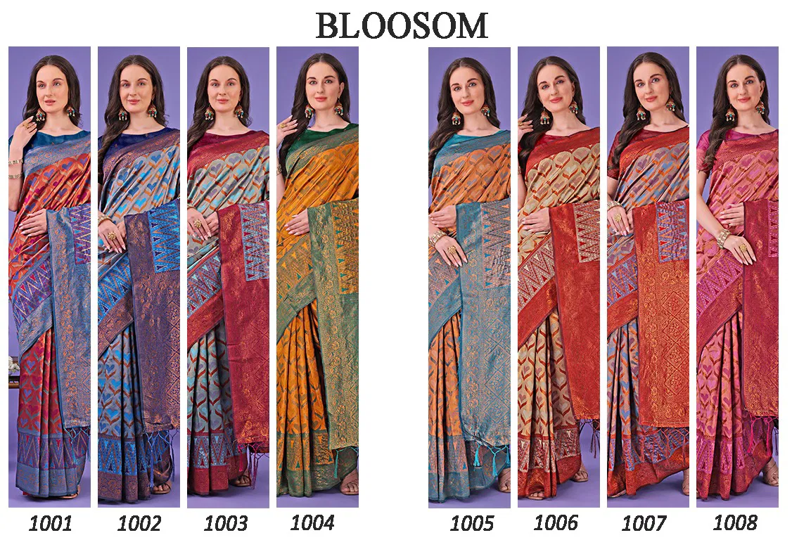 Blossom By Astita Lichi Silk Wedding Wear Saree Wholesale Shop In Surat