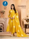 Ved By Kaya Mul Chanderi Best Kurti With Bottom Dupatta Wholesale Shop in Surat
