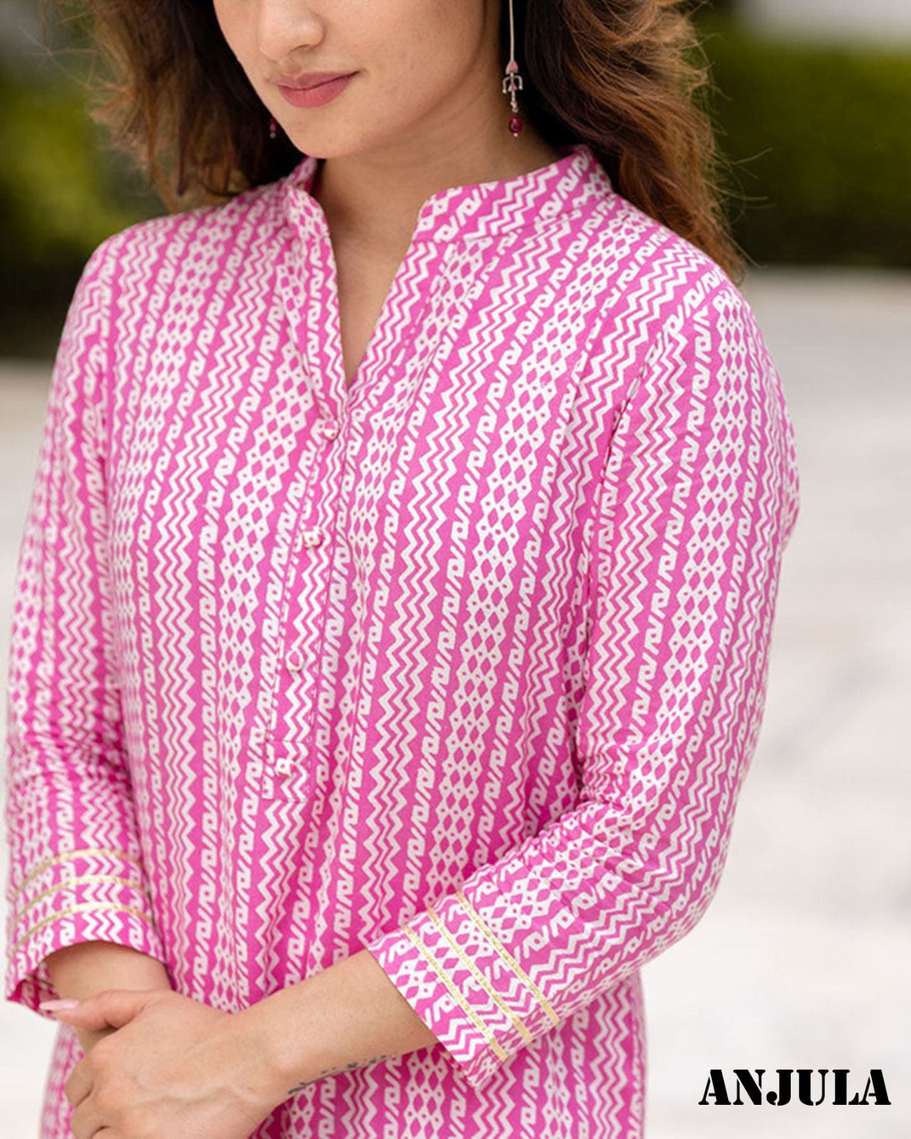 Anjula Vol 4 Pure Muslin Printed Kurti With Bottom Catalog