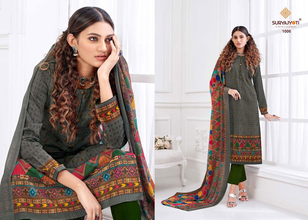 Suryajyoti Pakhee 1 Casual Daily Wear Cotton Designer Dress Material Collection