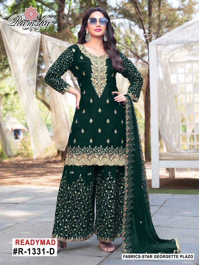 R 1331 Nx By Ramsha Georgette Pakistani Readymade Suits Suppliers In India