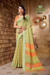 Art Lenen Vol 5 By Sanskar Fancy Soft Linen Sarees Exporters In India