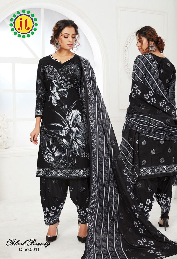 JT Black Beauty Vol 5 Latest Collection Of Pure Cotton Printed Daily Wear Dress Material  