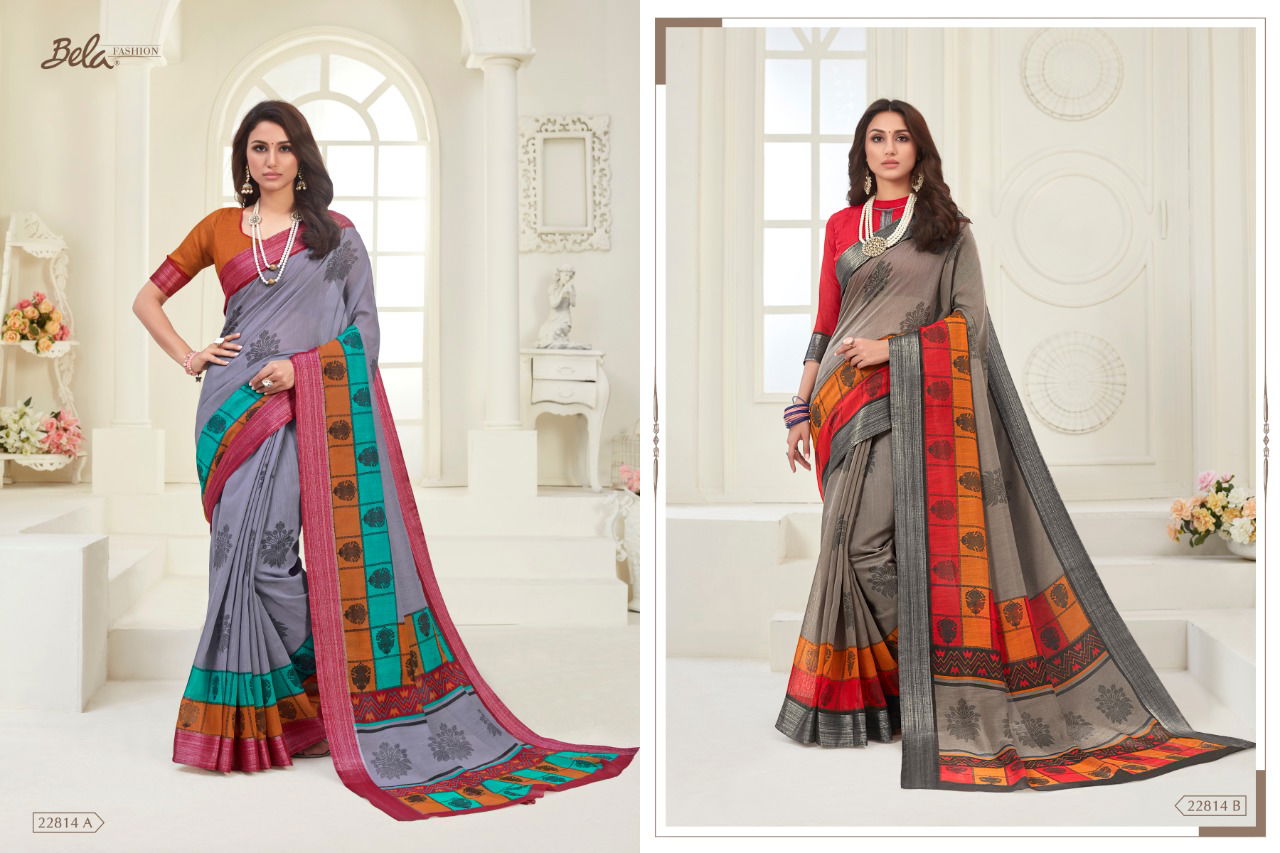 BELA JASMINE VOL-13 Latest Designer Festive Wear Heavy Chiffon Printed saree Collection