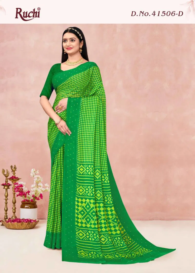 Star Chiffon Lehriya Vol 6 By Ruchi Printed Chiffon Saree
Wholesalers In Delhi