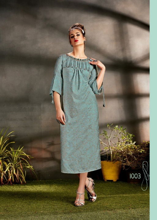 Seven Threads Rutba New Designer Straight Cut Long Kurtis Collection 