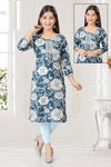 Cotton Star Girls Wear Kurti 9129 Rayon Printed Kurti Wholesale Shop In Surat
