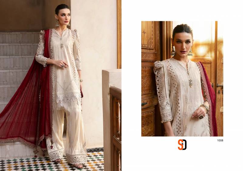 Shraddha Maria B Lawn Chiffon Dupatta Pakistani Salwar Suits Suppliersin India