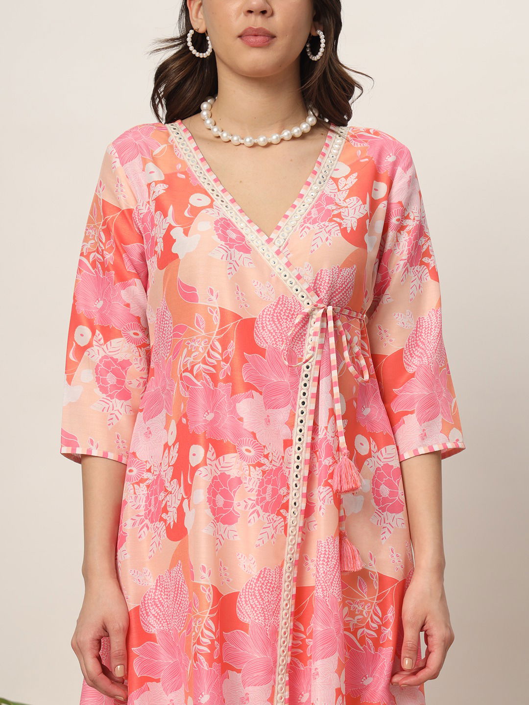 SET0143 Fiorra Cotton Blend Printed Kurti With Bottom Orders In India