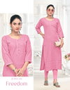 Freedom 2 By Tunic House Rayon Chikankari Worked Stylish Kurtis Bulk Orders In India
