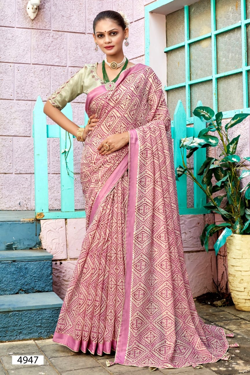 Vinamra By 5D Designer Cotton Printed Sarees Catalog